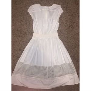 Alice & UO tea length white dress